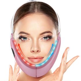 Current color light beauty face-lifting instrument intelligent voice broadcast massage hot compress lift V-shaped face-lift