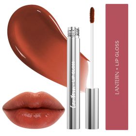 Long-Lasting Hydrating Lip Gloss, Moisturizing Non-Sticky Lip Tint with Hyaluronic Acid for Plumping Finish (Color: Amber03)