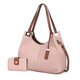 MKF Collection Estelle Shoulder Bag by Mia K (Color: Rose)